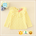 fleece undershirts children autumn clothes high quality lace girls winter lonh sleeve Tee warm soft kids tee